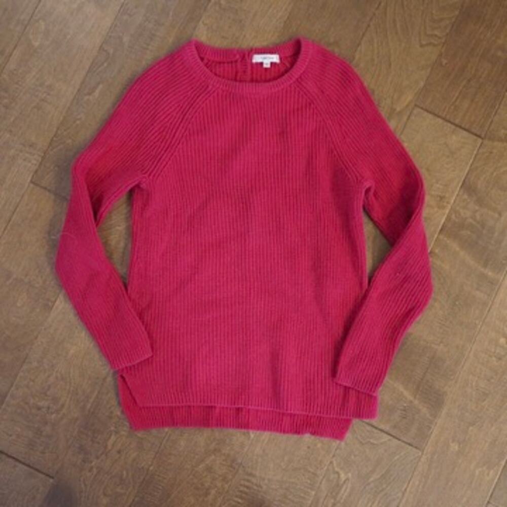 Tyler Böe Long Sleeve Pullover Knitted Sweater Red Womens Size XS